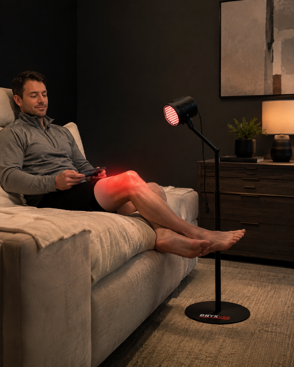 ONYXred Spotlight aimed at a treatment area
